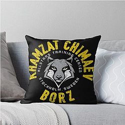 Khamzat Chimaev Borz Throw Pillow becomes 

Khamzat Chimaev Borza Throw Pillow