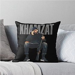 Khamzat Chimaev The Chechen Wolf Throw Pillow