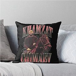 Khamzat Chimaev Borz Throw Pillow