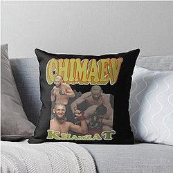 Khamzat Chimaev Smesh Bros Throw Pillow