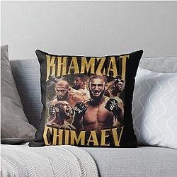 Khamzat Chimaev Throw Pillow