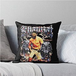 Khamzat Chimaev Born in War Throw Pillow