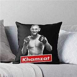 Khamzat Chimaev Throw Pillow