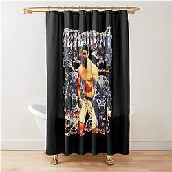 Khamzat Chimaev Born in War Shower Curtain