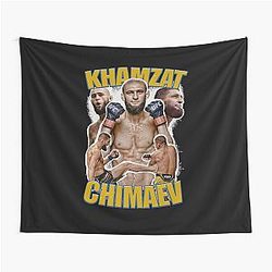 Khamzat Chimaev Mountain Wolf Tapestry