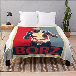 Khamzat Chimaev MMA Throw Blanket
