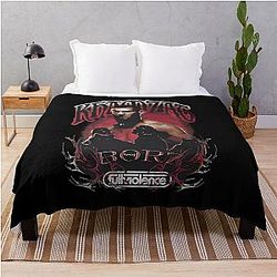 Khamzat Chimaev Borz Tour 2.0 Throw Blanket
