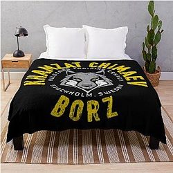 Khamzat Chimaev Borz Throw Blanket