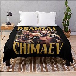 Khamzat Chimaev Throw Blanket