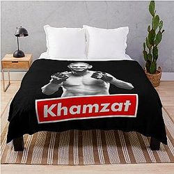 Khamzat Chimaev Throw Blanket