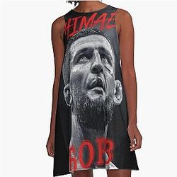 Khamzat Chimaev the wolf Borz A-Line Dress