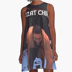 Khamzat Chimaev faces a line dress