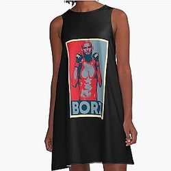 Khamzat Chimaev Borz A-Line Dress