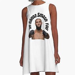 Khamzat Chimaev - I'm Gonna Smash You A-Line Dress