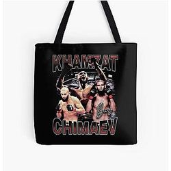 Khamzat Chimaev Borz All Over Print Tote Bag