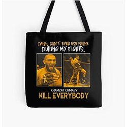 Khamzat Chimaev Smesh Machine All Over Print Tote Bag