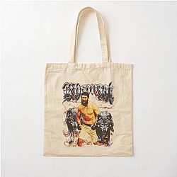 Khamzat Chimaev Born in War Cotton Tote Bag