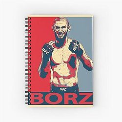 Khamzat Chimaev vs Borz MMA Spiral Noteboo