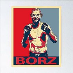 Khamzat Chimaev vs Borz Mma Poster
