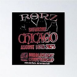 Khamzat Chimaev Borz Tour 2.0 Poster