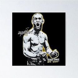 Khamzat Chimaev My Game Plan Is Smash Everyone Poster