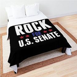 Funny Man Kid Rock For US Senate In Rock We Trust 

 Comforter for music fans