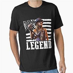 Distressed American Flag Music Kid Rock Legend Essential T-Shirt