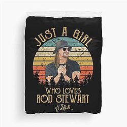 Just a Girl Who Loves Kid Rock Duvet Cover