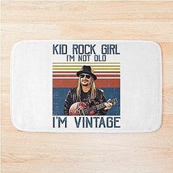 Retro Kid vintage girl Bath Mat