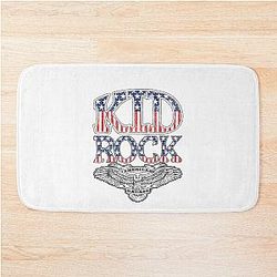 Vintage American Flag Kid Rock Bath Mat