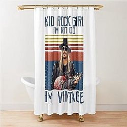Retro Kid Rock Girl I'm Vintage Shower Curtain