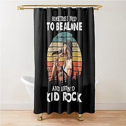 Sometimes I Need To Be Alone And Listen to Kid Rock Vintage Shower Curtain