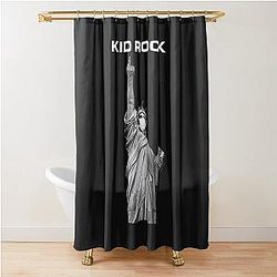 Vintage American Flag Shower Curtain