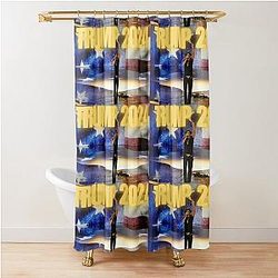 Kid Rock Supports Trump in 2024 Shower Curtain