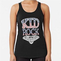 Vintage American Flag Kid Rock Racerback Tank