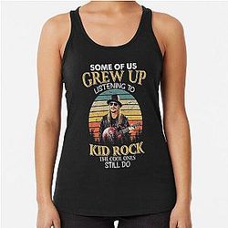 Some Us Grew Up Listening To Kid Rock Vintage Racerback Top