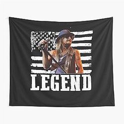 Distressed American Flag Name Music Kid Rock Legend Tapestry