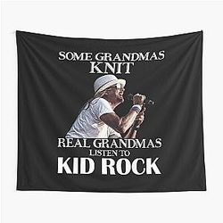 Some Grandmas Knit Tapestry of Kid Rock