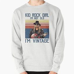 Retro Girl Rock I'm Not Vintage Pullover Sweatshirt