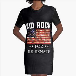 Vintage Kid Rock For Usa Senate Graphic T-Shirt