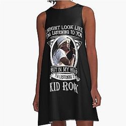 I might look like listing to Kid Rock A-line dress