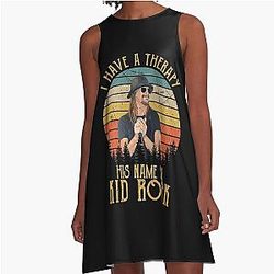 I Have a Therapy Kid Rock A-Line Dress