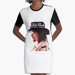 Beautiful Model Rock International Singer Man for Movie Fans Graphic T-Shirt Dress