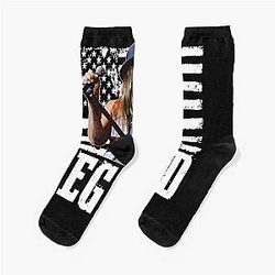 Distressed American Flag Name Music by Kid Rock Legend Socks