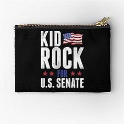 Kid Rock for US Senate In Rock We Trust T-shirt Zipper Pouch 2018