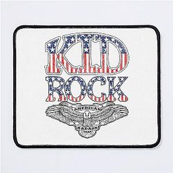 Vintage American Flag Kid Rock Mouse Pad