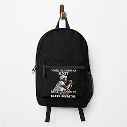 Some Grandmas Knit Real Grandmas Listen to Kid Rock Backpack