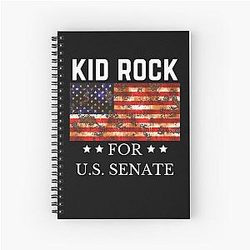 Vintage Photography Kid Rock for USA Senate Idol Gifts for You Spiral Notebook