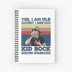 Retro Spiral Notebook Question Yes I'm Old but I Saw Kid Rock On Stage