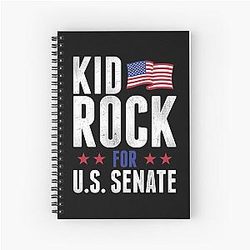 Kid Rock for US Senate Shirt 2018 In Rock Trust Spiral Notebook
